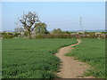 Public footpath to South Hykeham in LN5 9ED