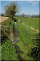 Stream and farmland at Eye in HR6 0DS
