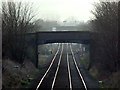 Road bridge over the railway in CW5 8EL