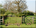 Bridleway gates and bridge in NN11 6EA