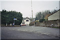 Road Junction, Clandown with The Lamb Inn in the background in BA3 3BS