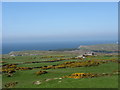 Grazing land around Waen-lydan viewed from the upper slopes of Mynydd-y-Garn in Cylch-y-Garn Community