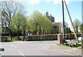 Looking from St Mary's Road across to the parish church in GU33 7SA