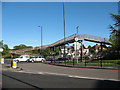Ramped footbridge over the A3 in SW15 3ER