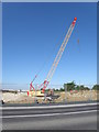 Crawler crane operating near Stanground in PE2 8GQ