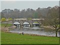 Boathouse bridge, Kedleston Hall in DE22 5JH