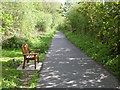 Footpath close to Llanllwchaiarn church in SY16 3AL