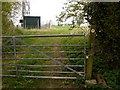 Padlocked gate on footpath, Inkberrow in WR7 4HJ
