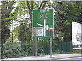Road Sign A56 Bury New Road in M25 6QH