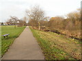 Cycle path along the River Rea in B13 8NZ