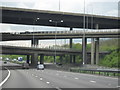 M25 Motorway, Westbound. The  M23 and Slip Road Bridges Crossing at Junction 7 in RH1 3DB