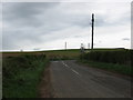 Crossroads on the Morham to Luggate Burn road in EH41 4LS