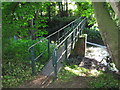 Metal Footbridge over River Darenth in DA2 7EA