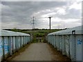 Bridleway across railway line near Hemsworth in WF9 4BW