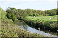 The River Douglas, taken from the towpath of the Leeds Liverpool canal in WN6 8JB