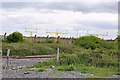 Railway and aircraft approach lights in CF62 4ND