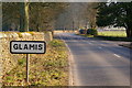 Entering Glamis from Kirriemuir Road in DD8 1RH