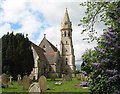 St Andrew's church - the stone tower in Framingham Earl