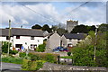 St Athan church tower, viewed from the outskirts in CF62 4HW