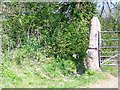 Gate post, Charlton Farm in BA2 7RD