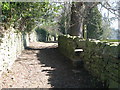 Stone-step stile on the footpath south of Main Street in NE46 4NH