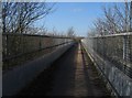 Narrow bridge across the M11 in CB3 0FZ