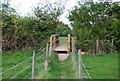 Footbridge over a small stream in RH12 5NY