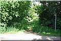 Footpath leads off North Heath Lane (2) in RH12 2LP