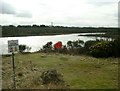Flooded sand quarry at Meadowhead in Shewalton