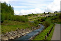 Taff Bargoed river Looking North in Trelewis