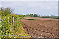 Newly harrowed fields north of Llancarfan in Llancarfan Community