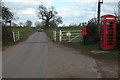 Cattle Grid nearly Fawley Court in HR1 4UQ