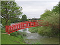 Footbridge over Cotton Lake in DA2 6QH