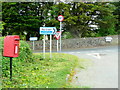 Collection of signs at Silford Cross in EX39 1FU
