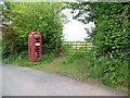Telephone box, Webberton Cross in EX2 9UJ
