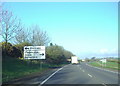 Road sign on the A75 in DG12 6TE