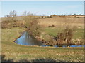 River Windrush from White Hill, Widford in OX18 4DU