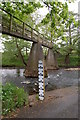 Wooden Footbridge and Ford Marker in YO22 5PB