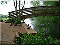 Footbridge over the River Lark, Mildenhall in IP28 7LG