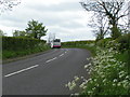 Bus heading away from Beckington in BA11 6TE