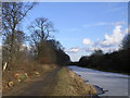 Frozen Forth Clyde Canal near Cleddans, Kirkintilloch in G66 1QX