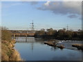 Weir and Disused Railway Bridge, River Clyde at Carmyle in G32 8BW