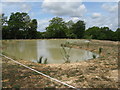 New pond near North America Farm in BN7 3DH