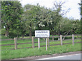 Llandrinio Welsh village of the year 2000 sign in SY22 6RP
