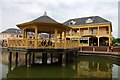 The bandstand at Watermead in Buckinghamshire