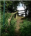 Public footpath along Cadeby Lane in CV13 0RB
