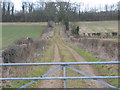 Farm access track near Kemble in GL7 6NZ