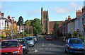 Hampden Road and St Matthias's Church in WR14 1NF