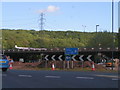 Junction of the A449 and the M4 in NP18 2LX