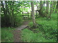 Footbridge and Stile in Honeywood Rough in TN27 0QG